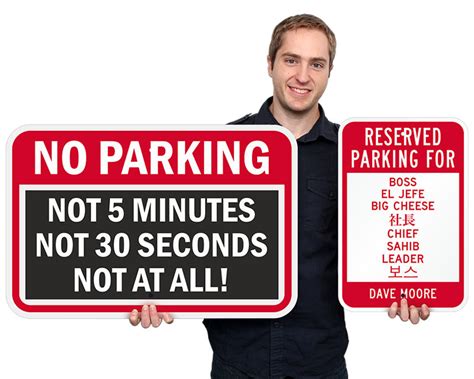 Funny Parking Signs - Humorous Parking Signs