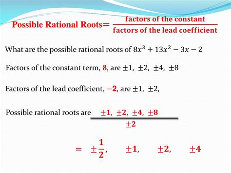 PPT - Rational Root Theorem PowerPoint Presentation, free download - ID:2383998