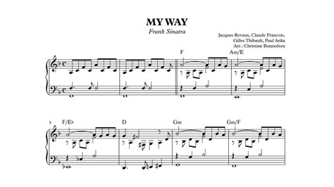 My Way - Piano - YouTube