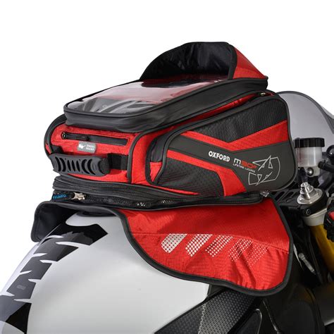 Oxford M30R Red Motorcycle Tank Bag - BDLA Motorbikes