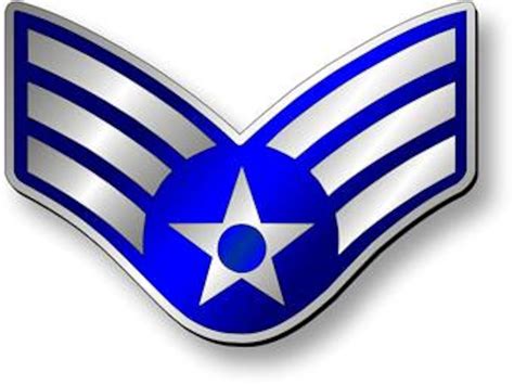 Senior Airman, E-4 Stripes (Metallic)