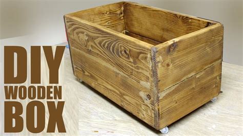 DIY Wooden Box - Pallet Wood Project - YouTube