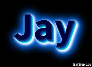 Jay Text Effect and Logo Design Name