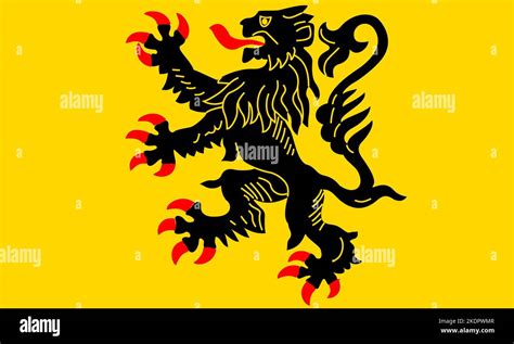 flag of Dutch peoples French Flemish people. flag representing ethnic ...