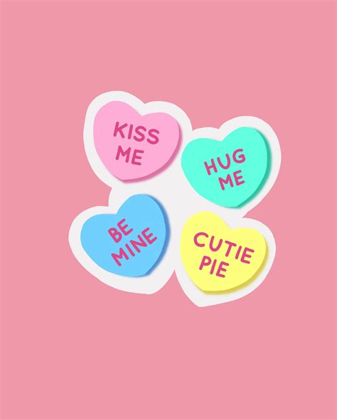 Excited to share the latest addition to my #etsy shop: Conversation Hearts Valentine Preppy ...