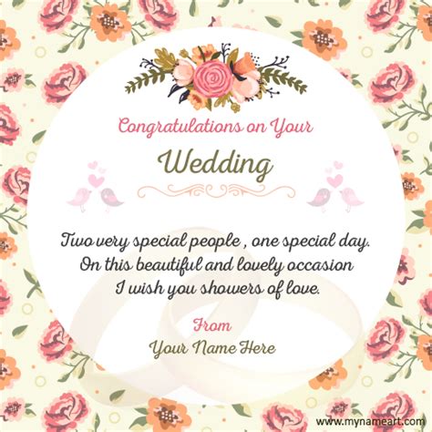 Make Wedding Congratulations Wishes Quotes Card