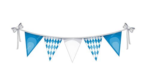 Premium Vector | Garland buntings of bavarian flag. decorations of beer festival oktoberfest ...