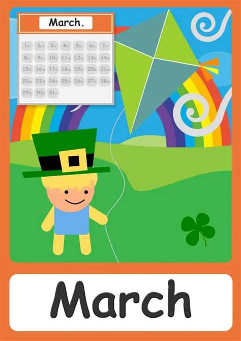 FREE Months of the year flashcards - Perfect for Kindergarten!