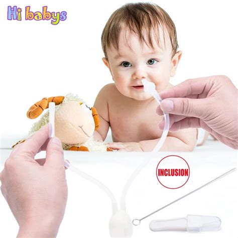 Baby Safety infant newborn Nasal cleaner Runny Nose Cleaner Baby Nose Care Nasal Aspirator Mouth ...