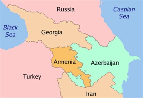 Are Georgia, Armenia, and Azerbaijan in Asia or Europe?