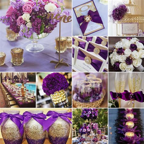 Purple And Gold Wedding Ideas