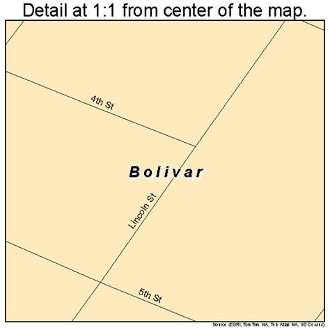 Bolivar Pennsylvania Street Map 4207480