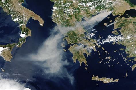 Wildfires Rage in Greece