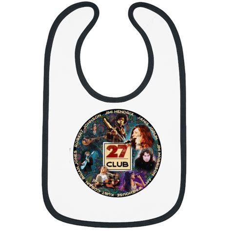 27 Club - Musicians who died at the tender young age of 27 Bibs sold by LolaDBriggs | SKU ...