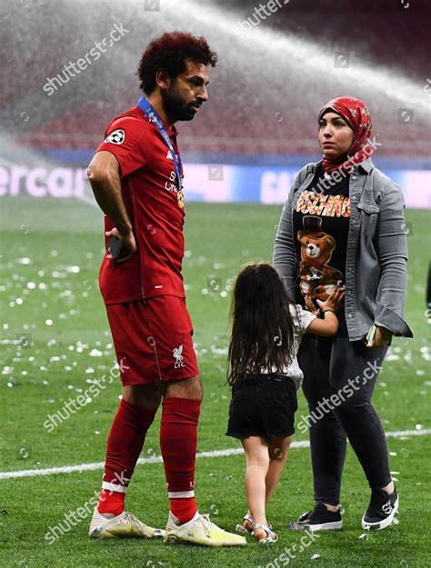 Salah Wife - Mohamed Salah Of Liverpool And His Wife Magi Salah During ...