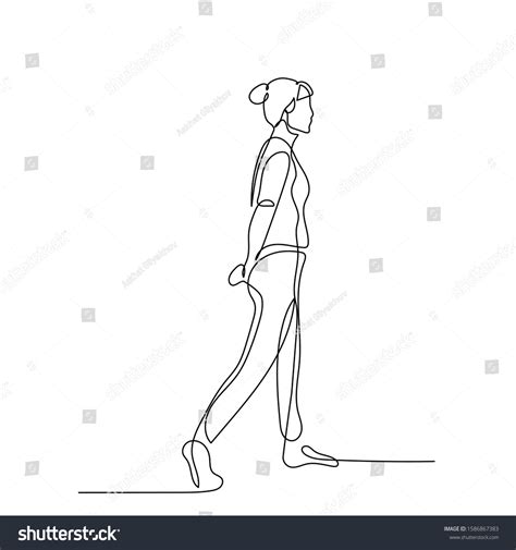 Simple Walking Line Drawing Royalty-Free Images, Stock Photos & Pictures | Shutterstock