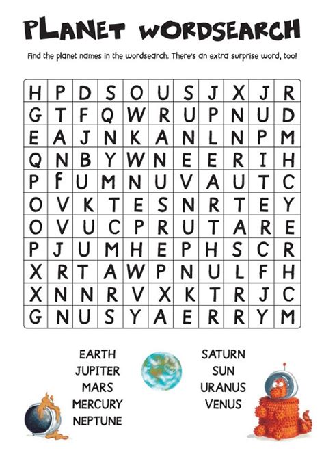 Space Word Search Printable | Activity Shelter