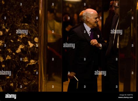 Henry Kravis (co-founder of KKR) arrives at Trump Tower in Manhattan ...