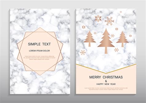 Merry Christmas and Happy New Year Greeting card design template. 531464 Vector Art at Vecteezy