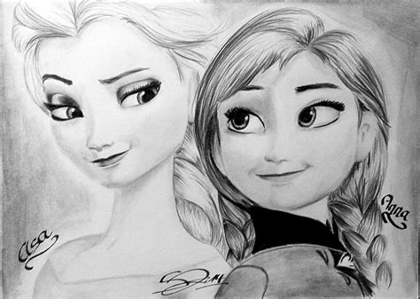 anna elsa zeichnung in 2024 | Elsa drawing, Sketches, Frozen drawings