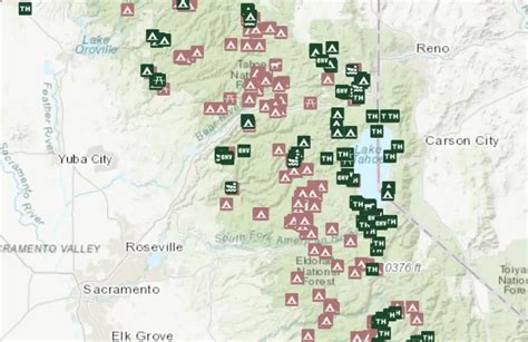 This Interactive Map will Show You All the Open Campsites in Northern California