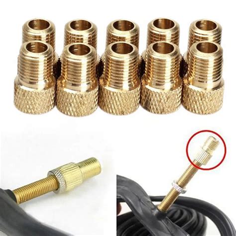 New 10Pcs/set Presta to Schrader Bike Bicycle Pump Tube Valve Adapter Converter-in Valve from ...