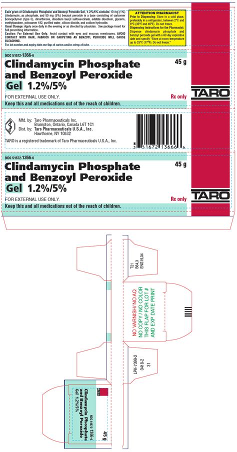 DailyMed - CLINDAMYCIN PHOSPHATE AND BENZOYL PEROXIDE- clindamycin phosphate and benzoyl ...