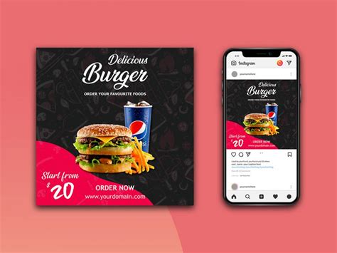 Instagram Mockup PSD