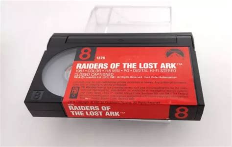 INDIANA JONES RAIDERS of the Lost Ark VIDEO 8 8mm Movie Cassette Tape RARE! $75.00 - PicClick