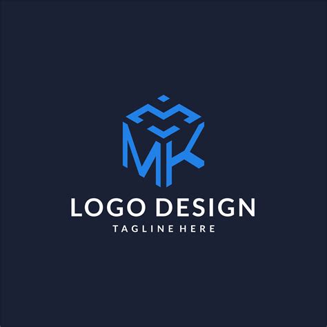 MK logo hexagon designs, best monogram initial logo with hexagonal shape design ideas 23483275 ...