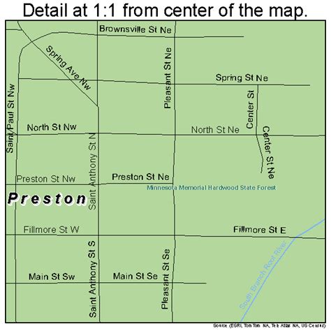 Preston Minnesota Street Map 2752450