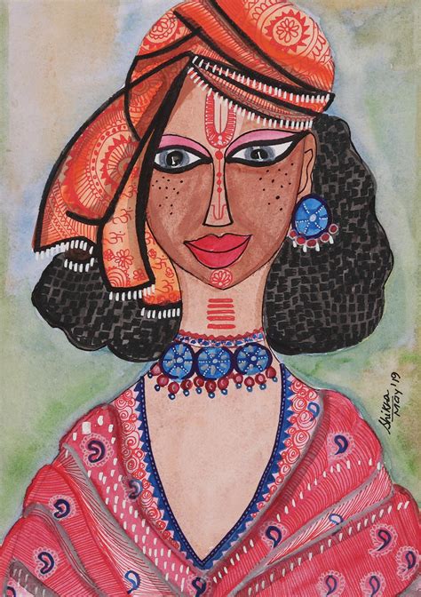 Signed Watercolor Painting of Rani Lakshmibai from India - Rani ...