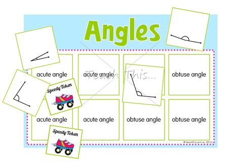 Angles Game - Fun Math Games For School - dominoes, bingo, matching ...