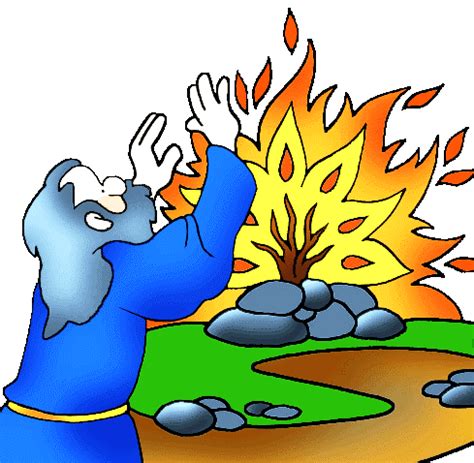 Moses And The Burning Bush Clipart at GetDrawings | Free download