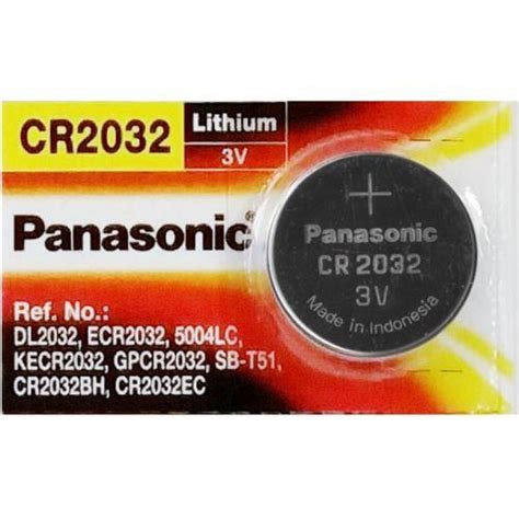 Panasonic CR2032 3V 225mAh Lithium Coin Cell Battery buy online at Low ...