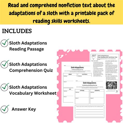 Swinging into Science! Learn About Sloth Adaptations (Gr. 4 & 5) | Made ...