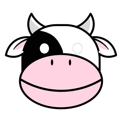 Printable Cow Mask