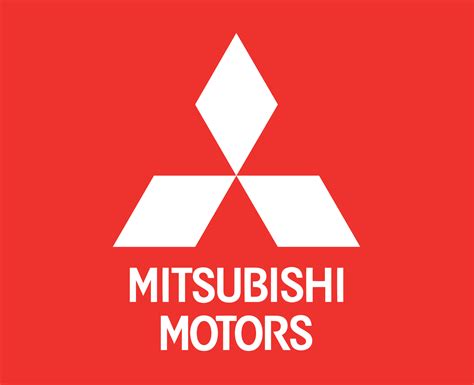 mitsubishi marca logo coche símbolo con nombre blanco diseño Japón ...