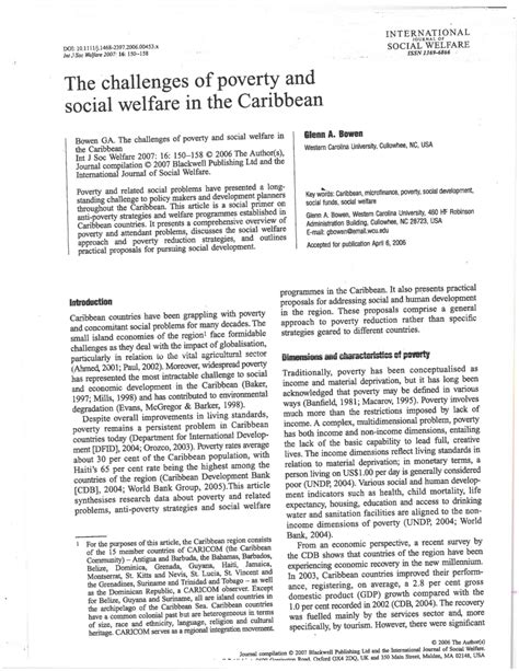 ️ Causes of poverty in the caribbean. Poverty in The Caribbean. 2019-01-22