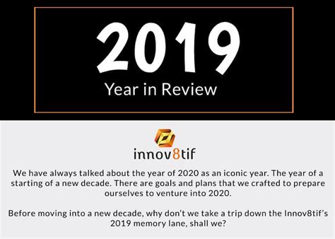 2019 Year in Review - Innov8tif