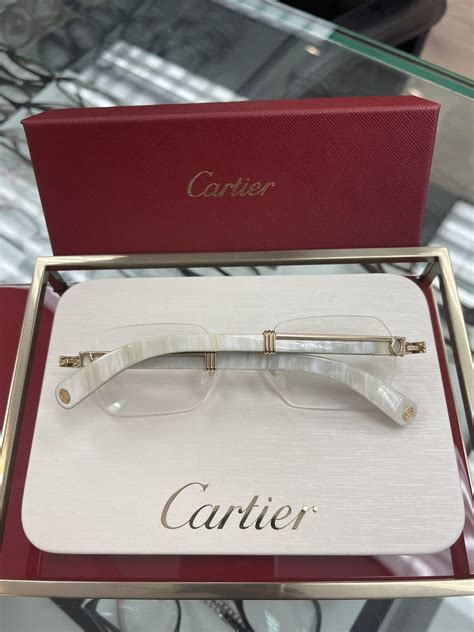 Cartier Cartier White Buffalo Horn Sunglasses C Decor White Buffs | Grailed