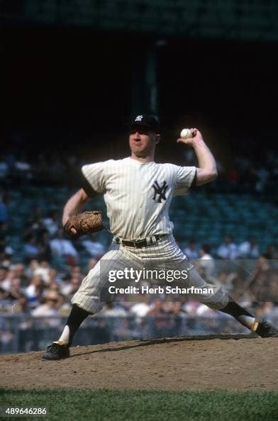 New York Yankees Whitey Ford in action, pitching vs Boston Red Sox at ...