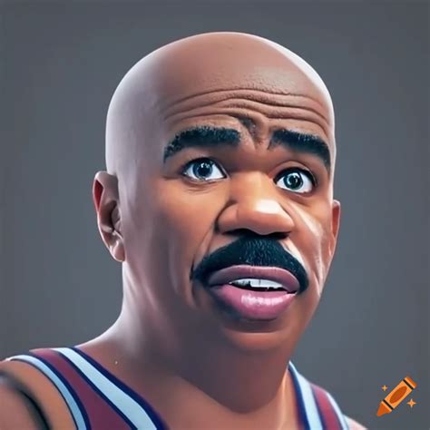 Steve harvey playing basketball on Craiyon