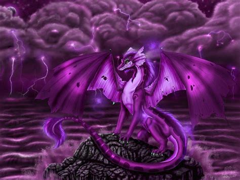 🔥 Free Download Black And Purple Dragons Wallpaper Dark Dragon By by @briana84 | WallpaperSafari