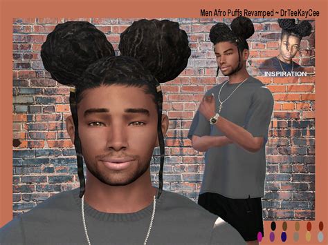 The Sims Resource - Men Afro Puffs Revamped