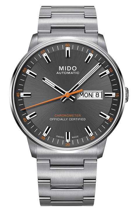 Mido Commander Chronometer Bracelet Watch, 40mm in 2020 | Bracelet watch, Stainless steel ...