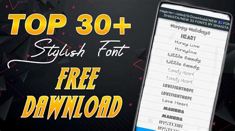 30 Fonts for pixellab 2023 And 2024 | stylish English fonts pack ...