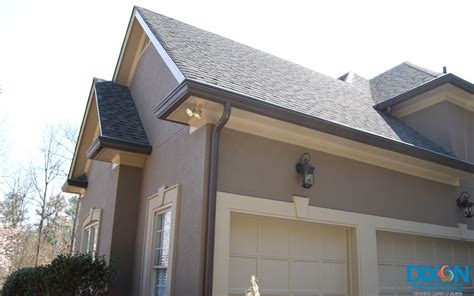 Gutter Installation Gallery | Dixon Painting | Marietta, GA | Stucco homes, House paint exterior ...