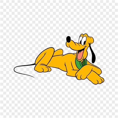 Cartoon Walt Disney Pluto Laying Down Image PNG | Citypng