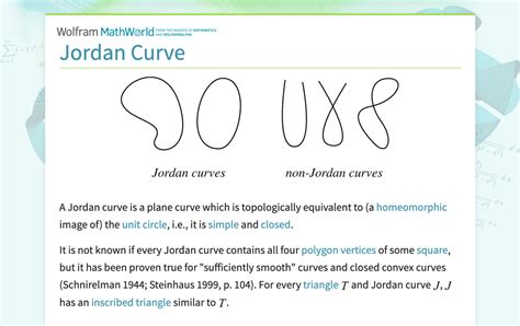 Jordan Curve -- from Wolfram MathWorld